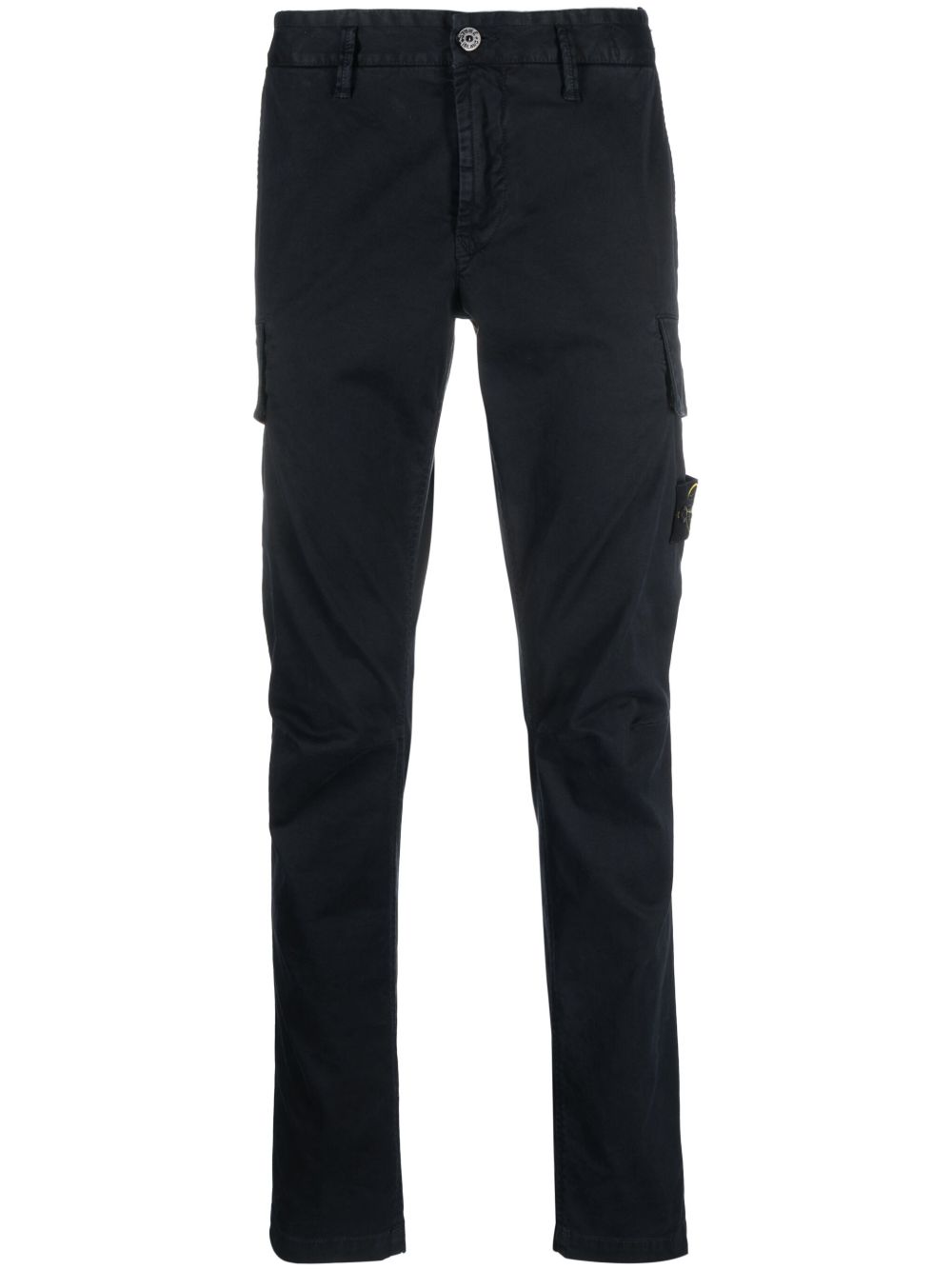 Stone Island 罗盘徽章锥形工装裤 - 蓝色