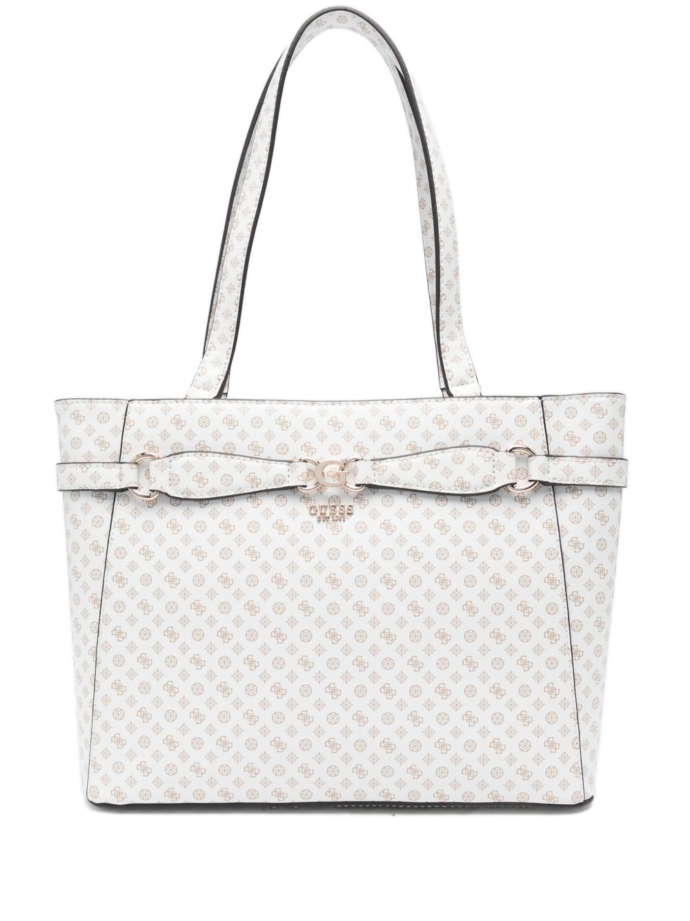 GUESS USA logo印花托特包 - 白色