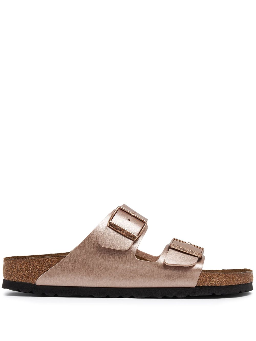 Birkenstock Birko-Flor 皮质拖鞋 - 金色
