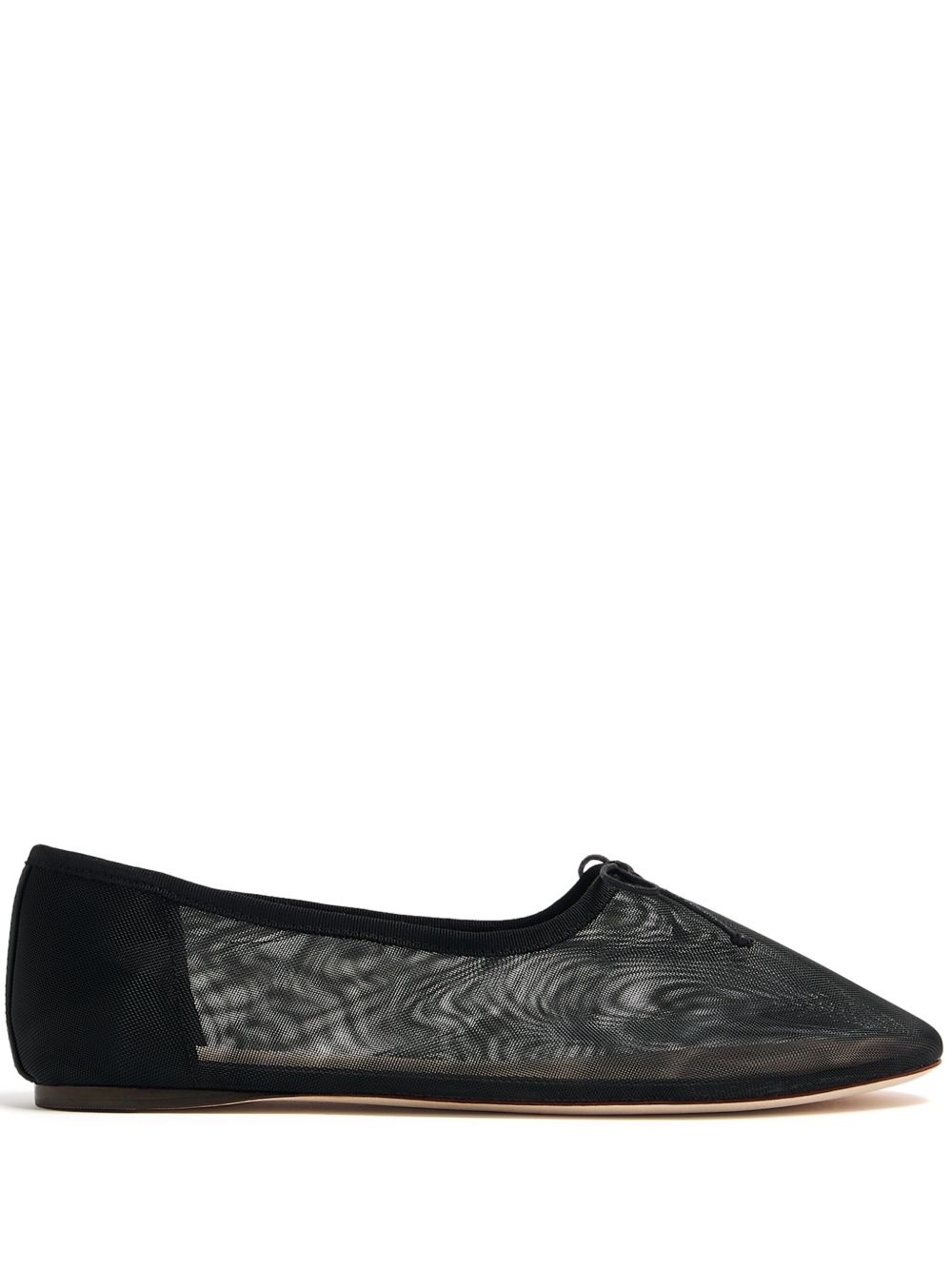 Loeffler Randall Landon 网纱芭蕾平底鞋 - 黑色