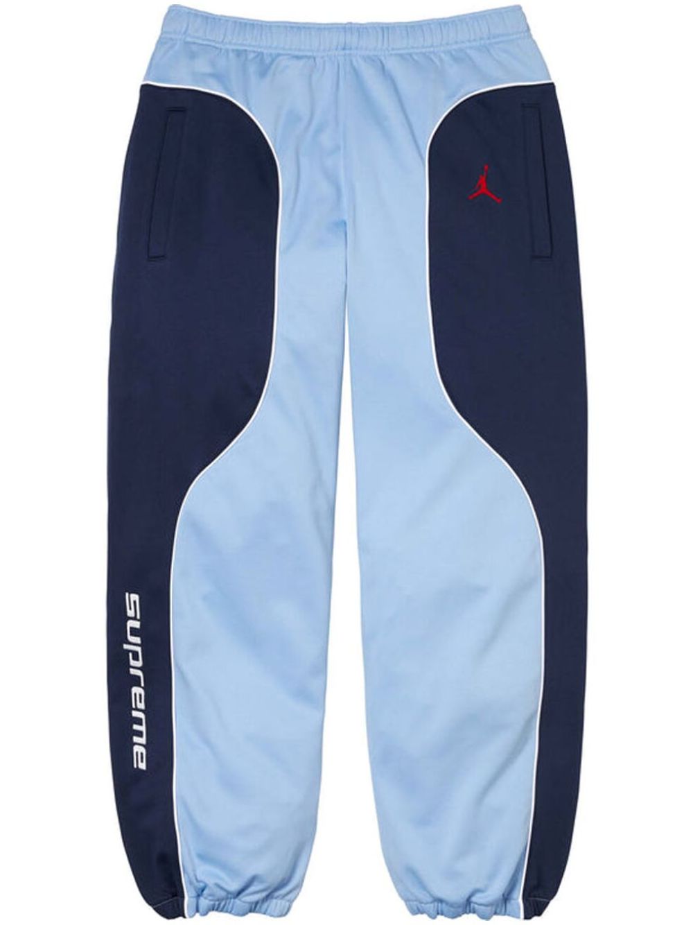 Supreme x Jordan Tricot 运动裤 - 蓝色