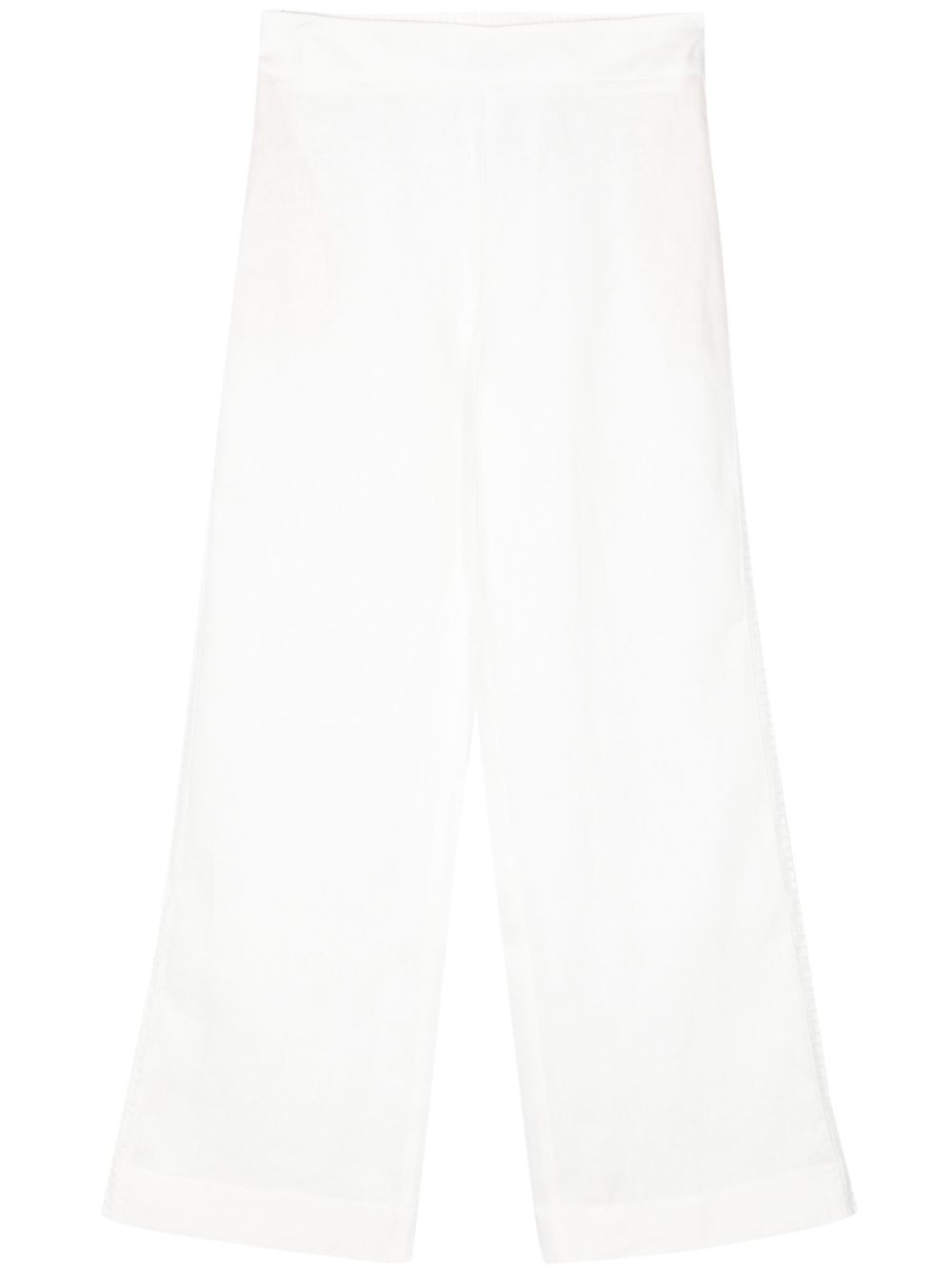 Ermanno Scervino 刺绣直筒裤 - 白色
