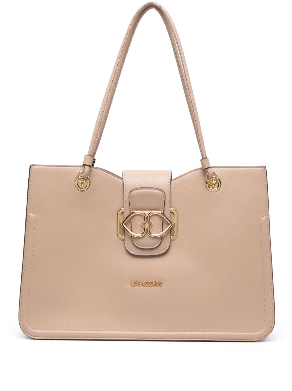 Love Moschino 心形图案托特包 - 中性色