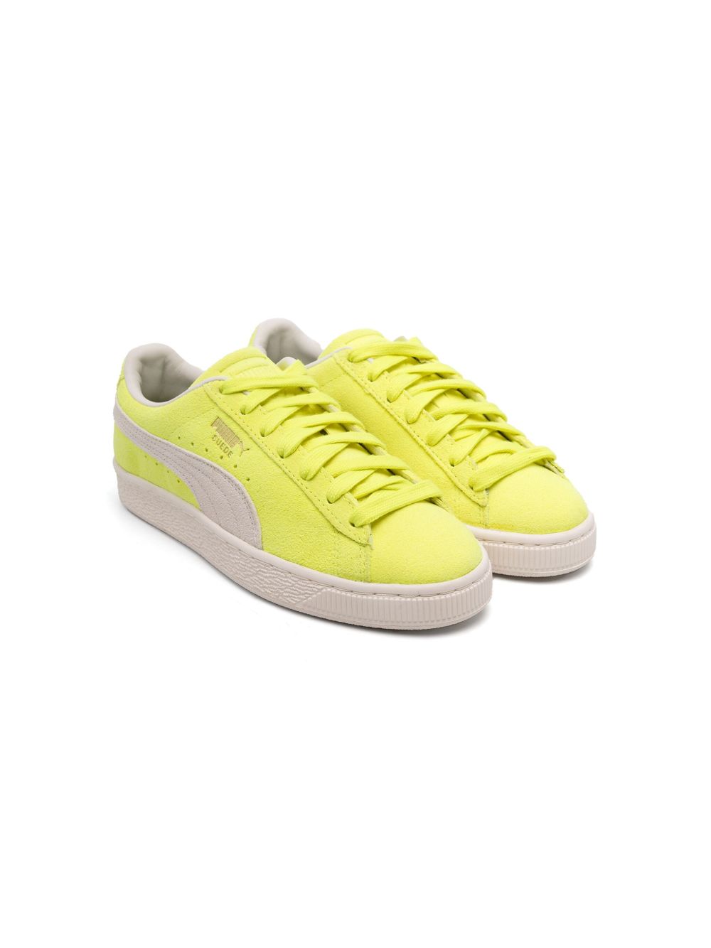 Puma Kids Formstrip 绒面皮运动鞋 - 黄色