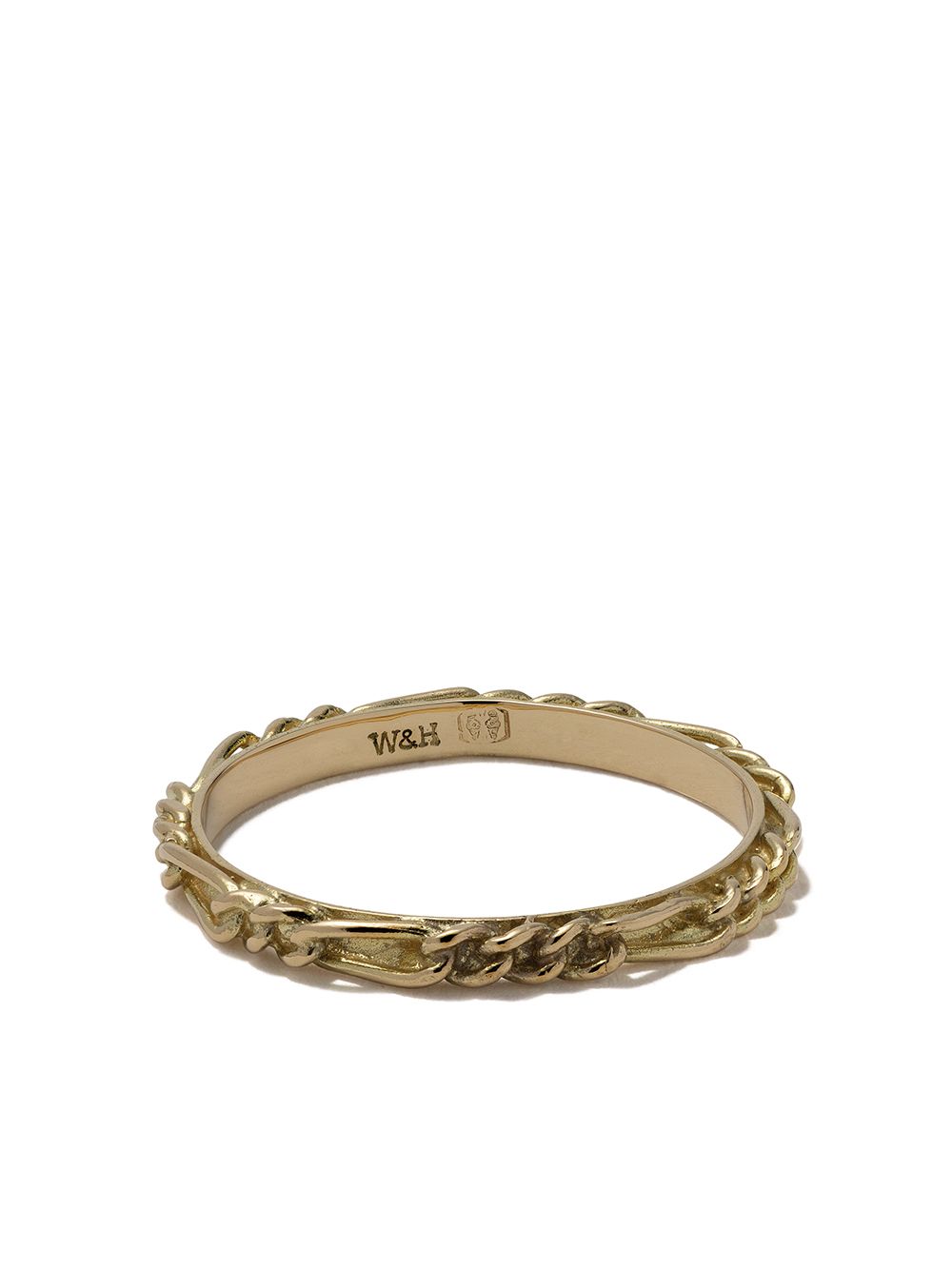 Wouters & Hendrix Gold Figaro Chain 18k金戒指 - 金色