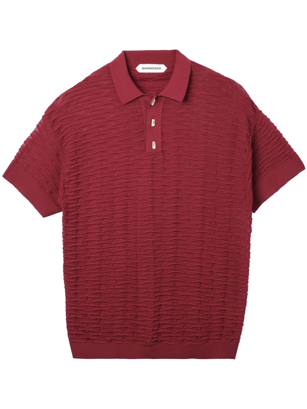 Namacheko Taske Scale polo衫 - 红色