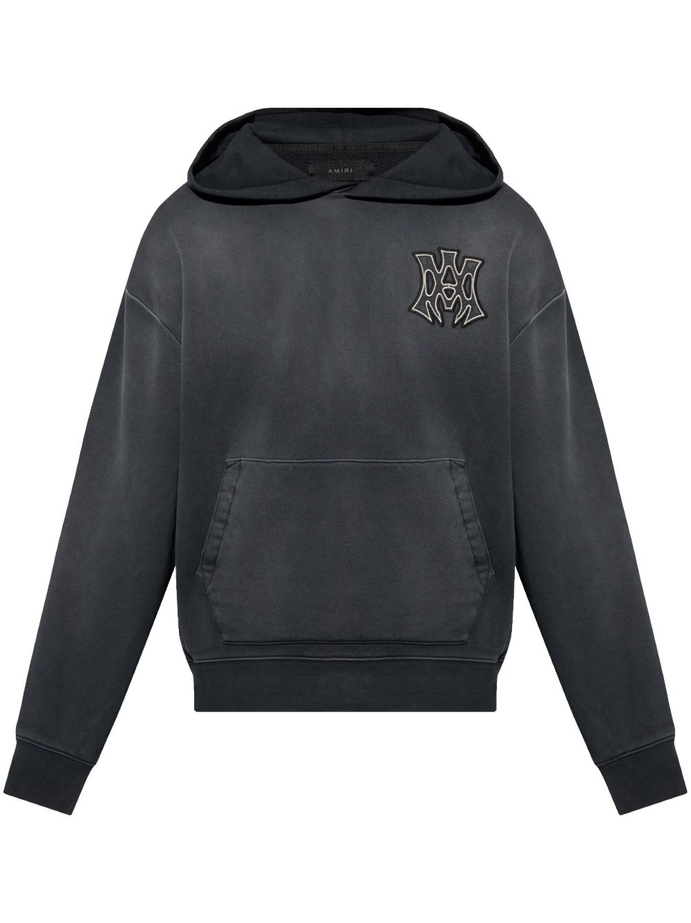 AMIRI logo刺绣连帽衫 - 黑色