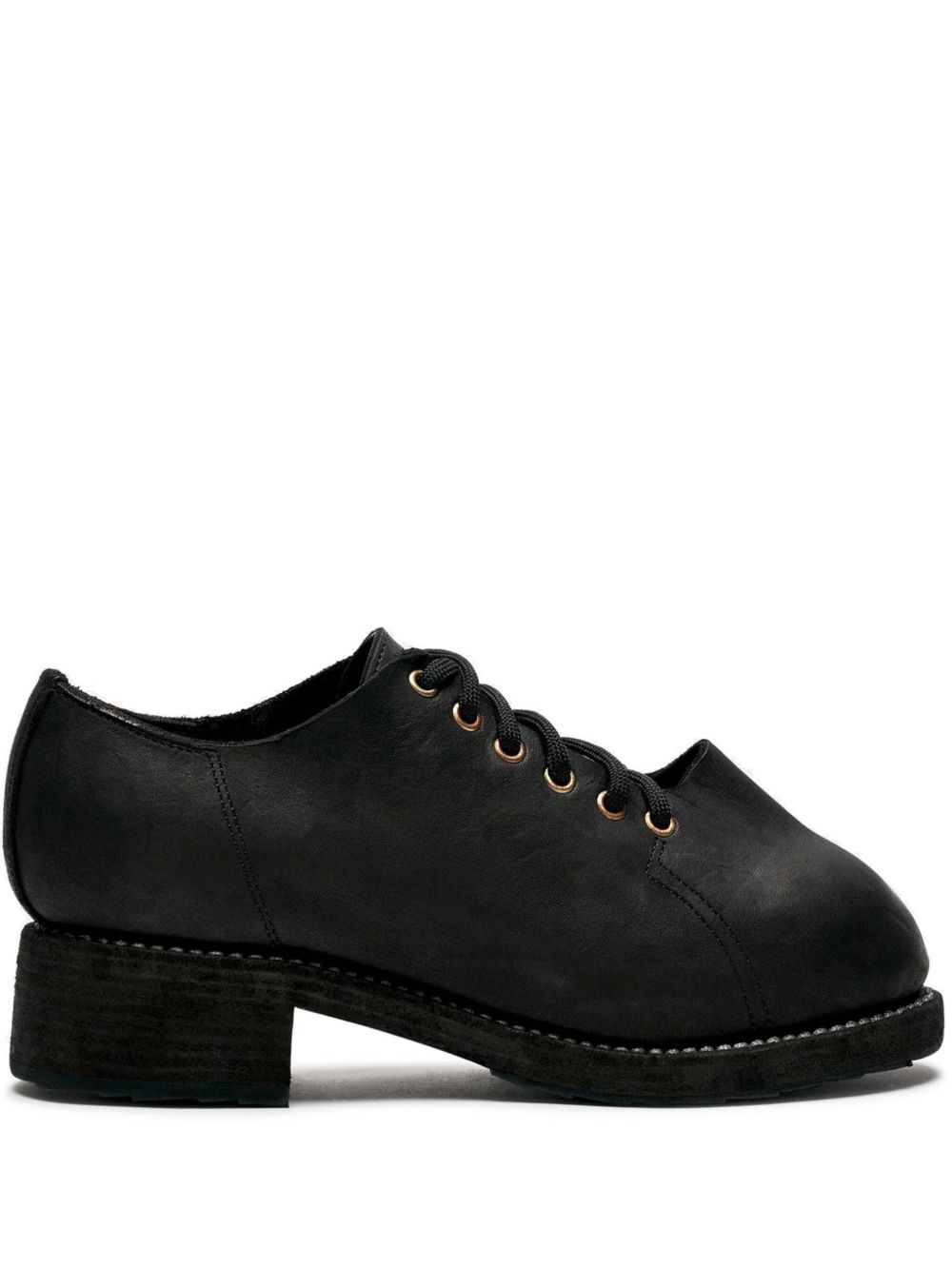 Guidi 2091 Groppone 德比鞋 - 黑色
