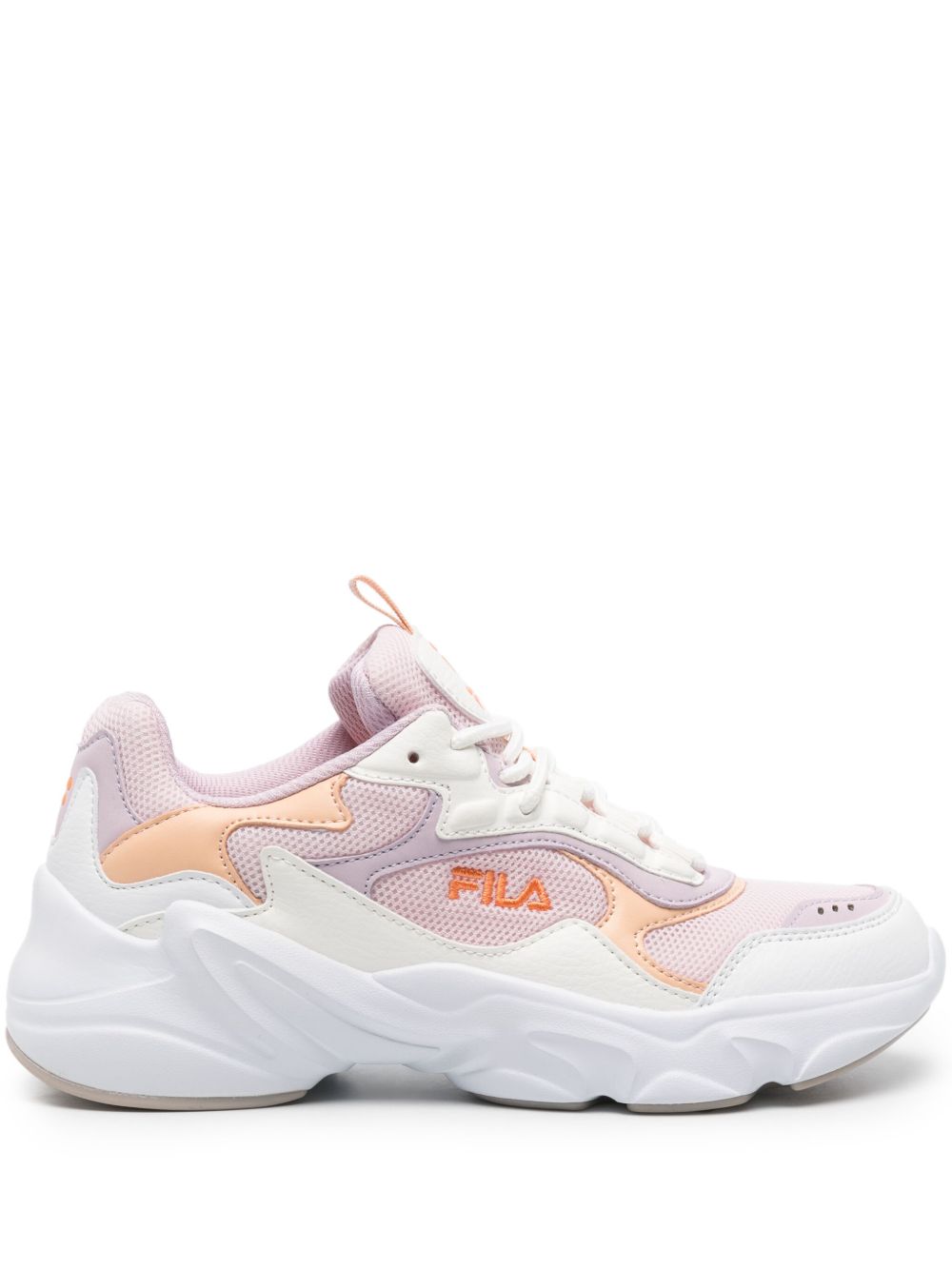 Fila Collene 拼接厚底运动鞋 - 粉色