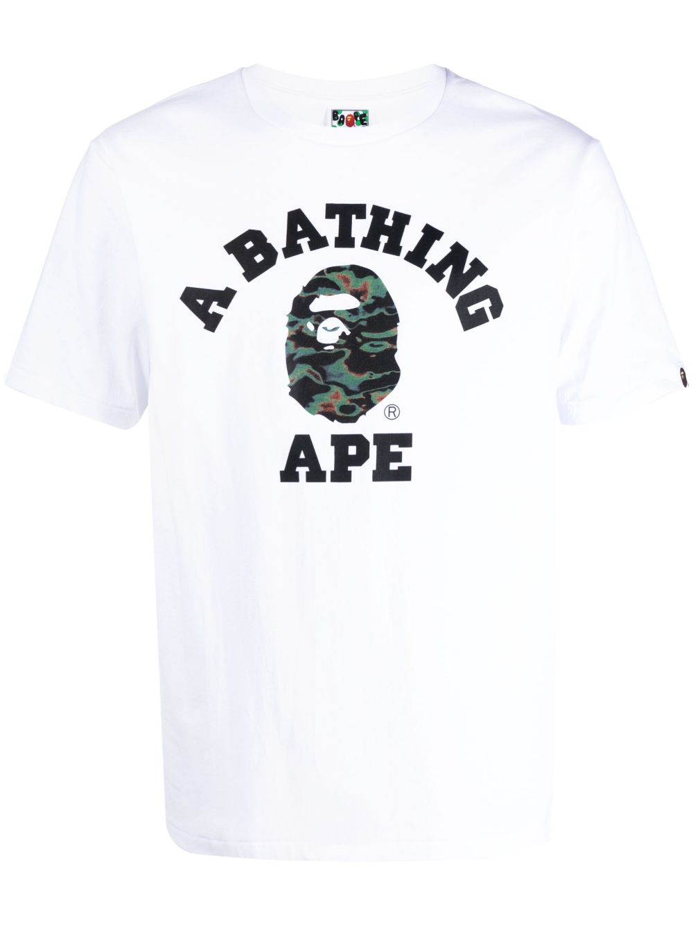 A BATHING APE® logo印花短袖T恤 - 白色