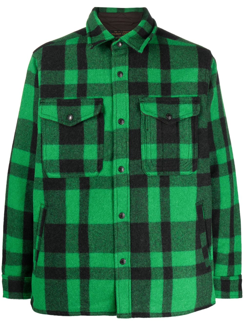 Filson Mackinaw 羊毛衬衫式夹克 - 绿色