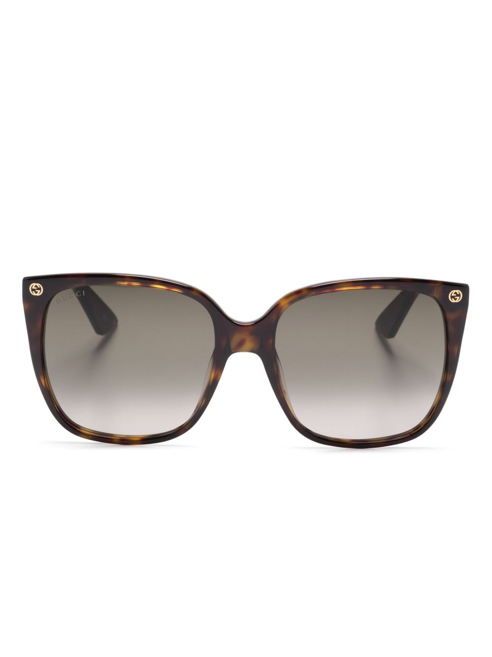 Gucci Eyewear Interlocking G 太阳眼镜 - 褐色