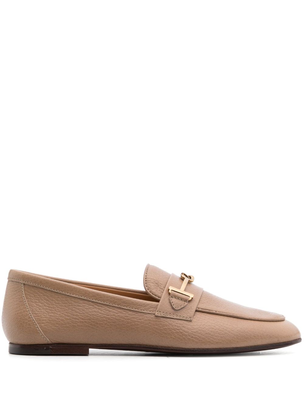 Tod's logo标牌皮质乐福鞋 - 中性色