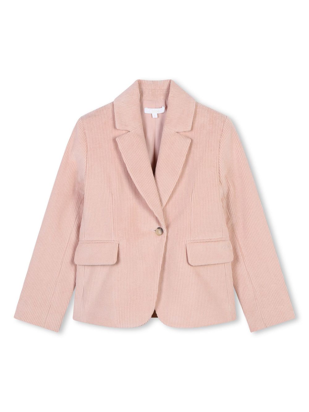 Chloé Kids 棉西装夹克 - 粉色