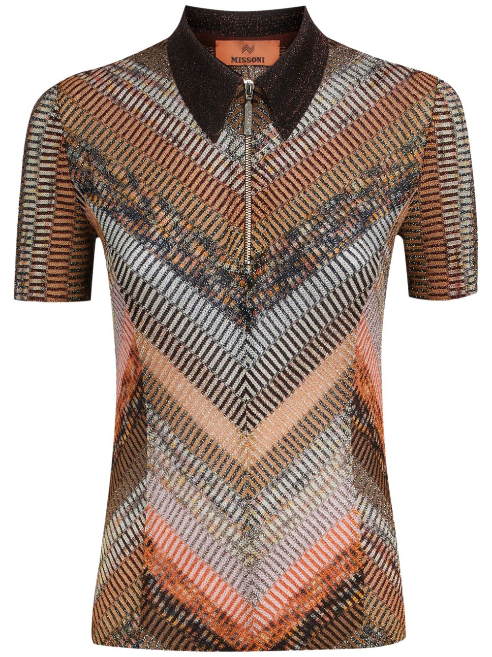Missoni 针织polo衫 - 橘色