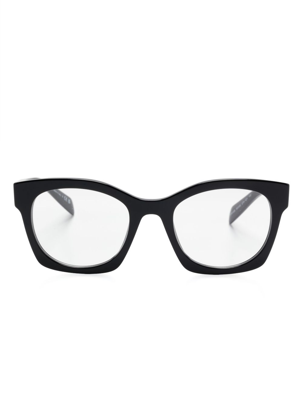 Prada Eyewear 方框眼镜 - 黑色
