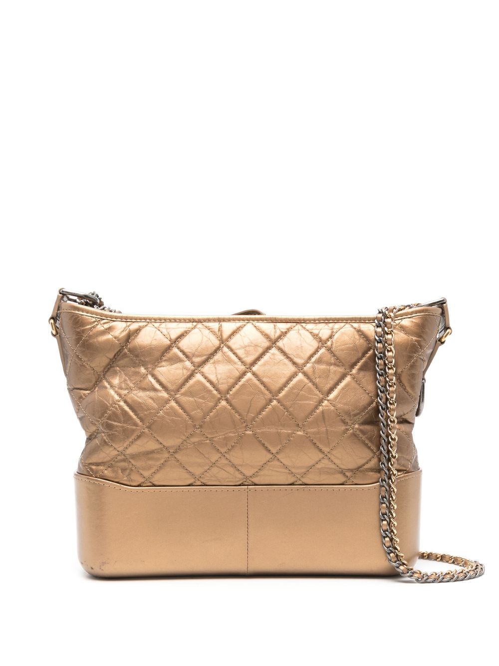 CHANEL Pre-Owned Gabrielle 中号斜挎包（2018年典藏款） - 金色