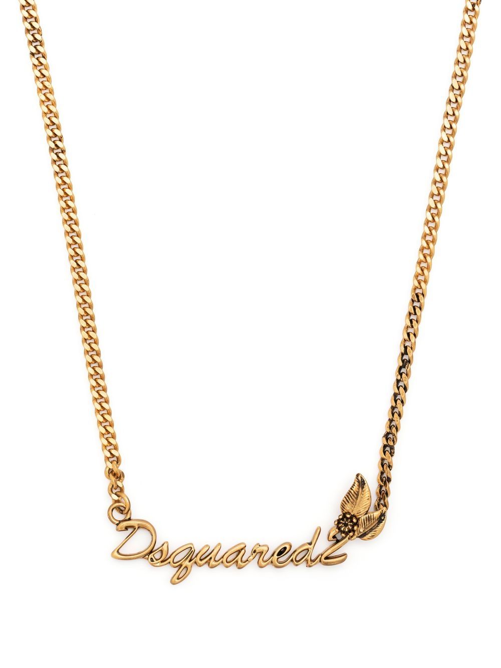 DSQUARED2 D2次方 Hadwriting 吊饰链式项链 - 金色