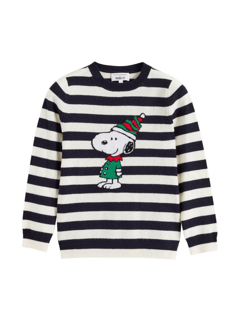 Chinti & Parker Kids Snoopy Christmas 毛衣 - 蓝色