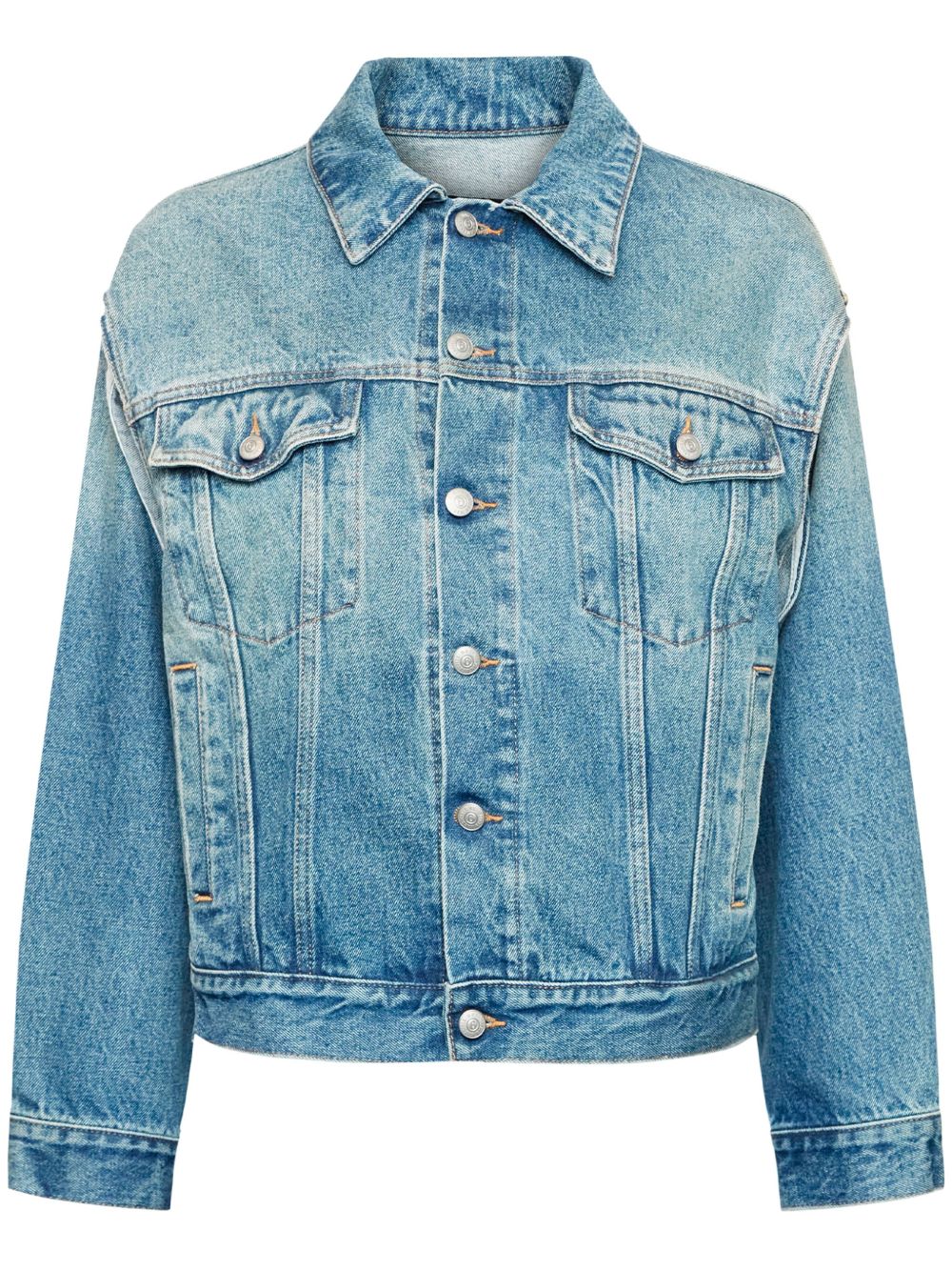 MM6 Maison Margiela 单缝线牛仔夹克 - 蓝色