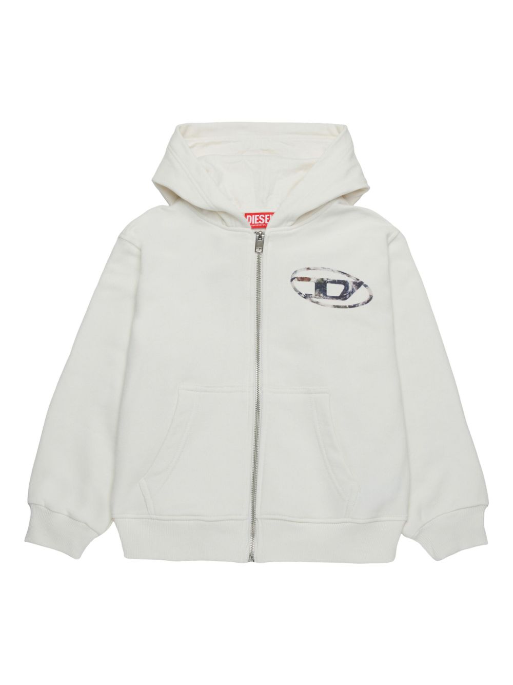 Diesel Kids logo印花连帽衫 - 中性色