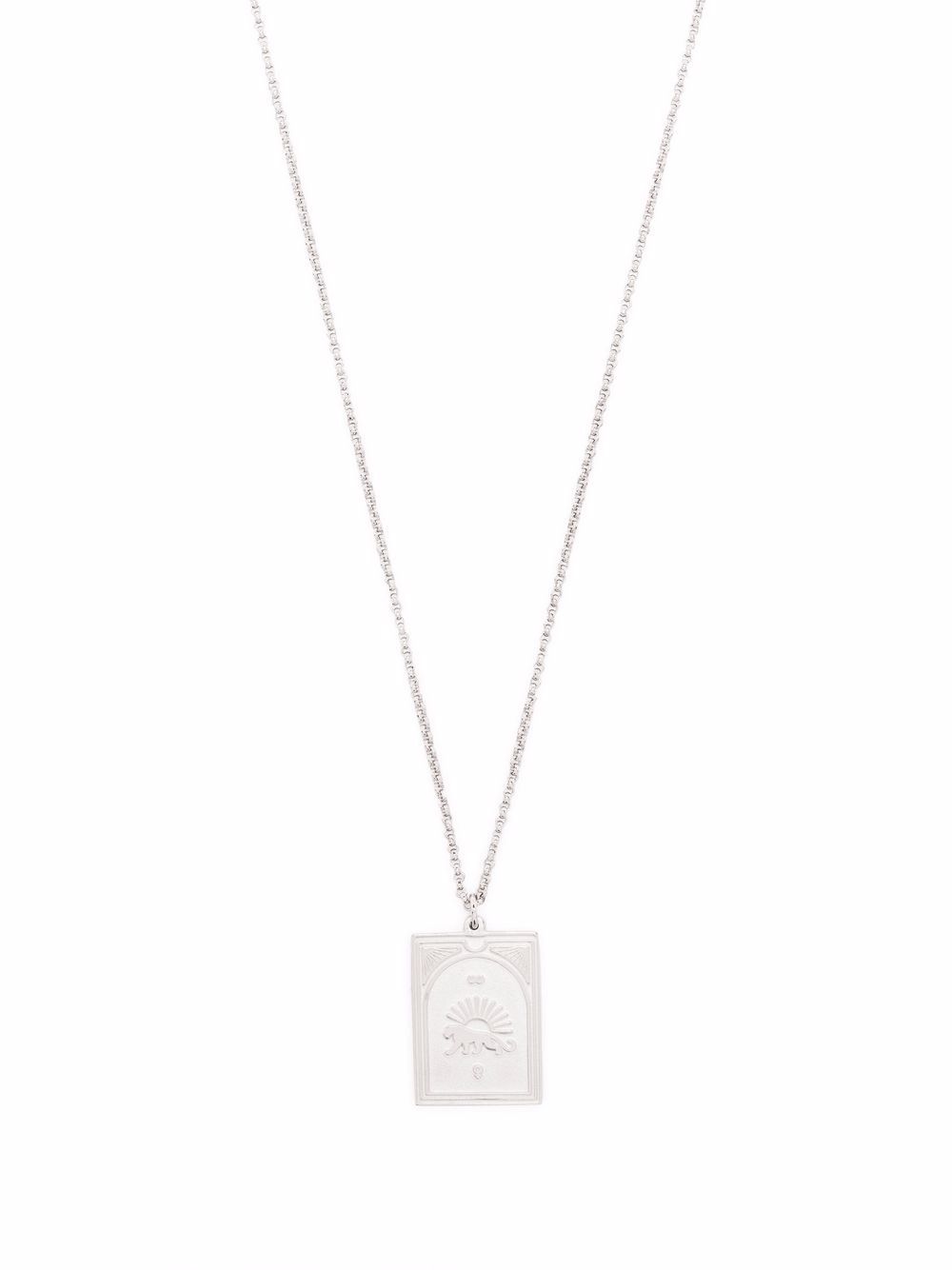 Tom Wood Tarot Strength Pendant 纯银项链 - 银色