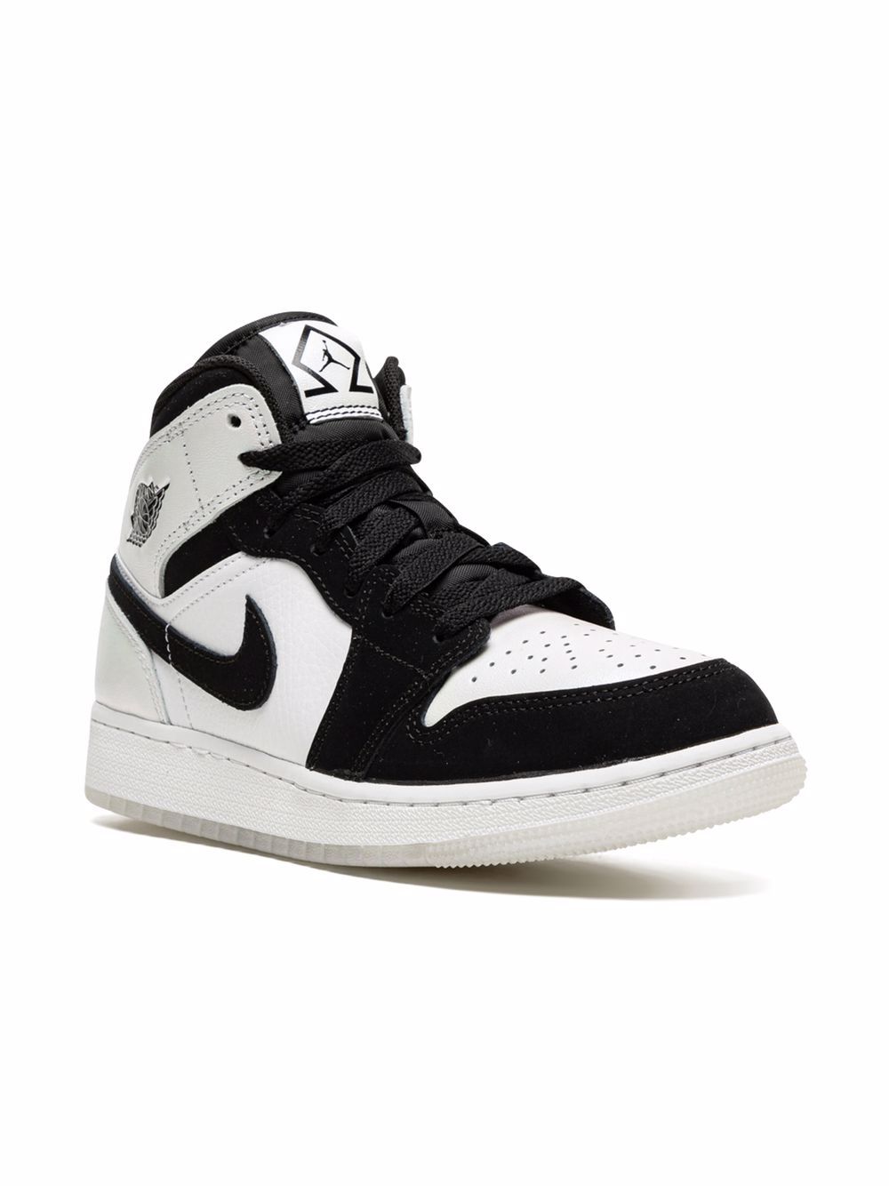 Jordan Kids "Air Jordan 1 Mid SE ""Diamond Shorts"" 板鞋" - 白色