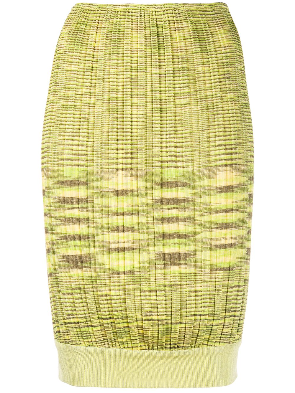 Missoni Pre-Owned 罗纹针织半身裙 - 绿色