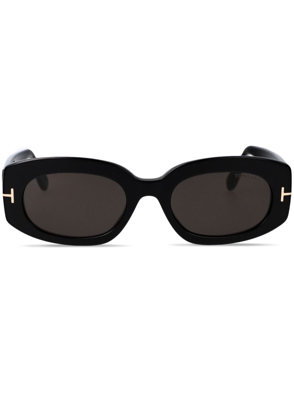 TOM FORD Eyewear 椭圆形框太阳眼镜 - 黑色