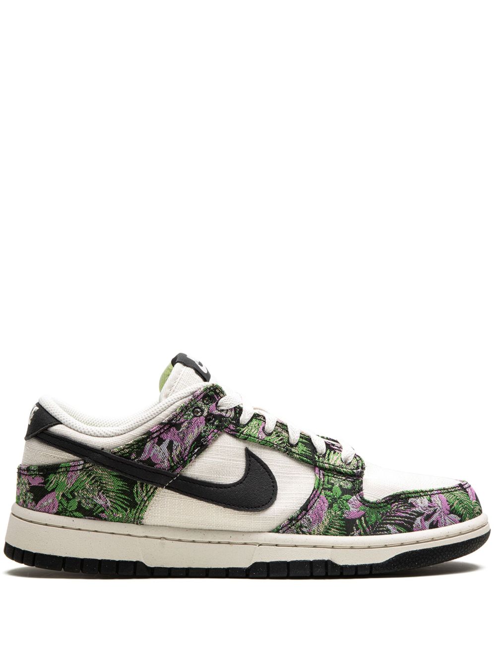 Nike Dunk Low Floral Tapestry 运动鞋 - 白色