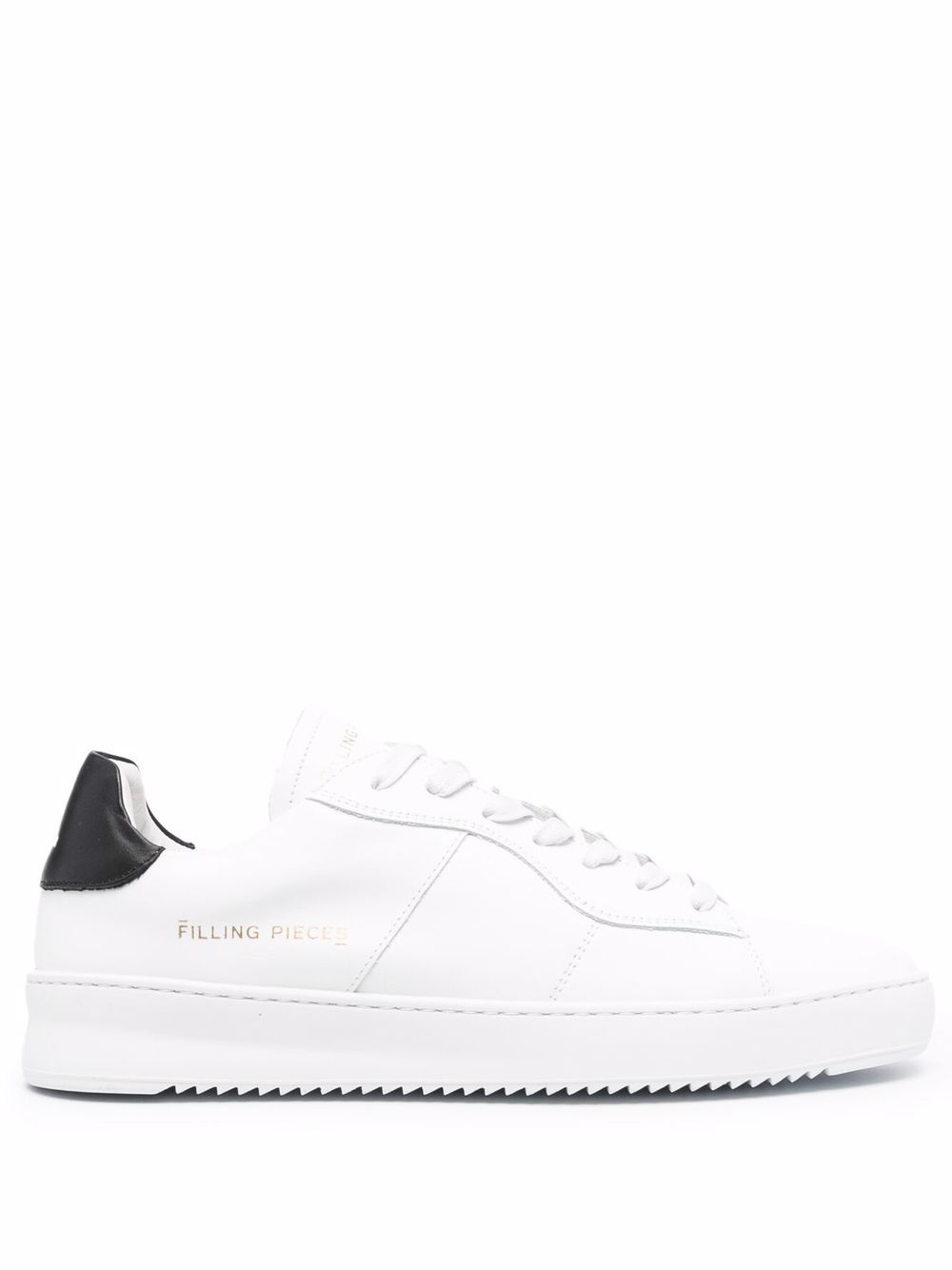 Filling Pieces logo低帮运动鞋 - 白色