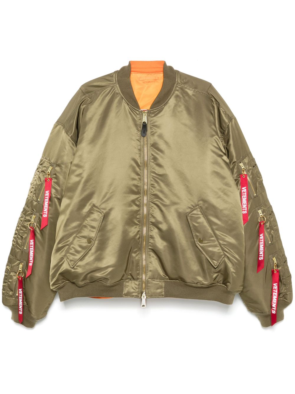 VETEMENTS 工装风飞行员夹克 - 绿色
