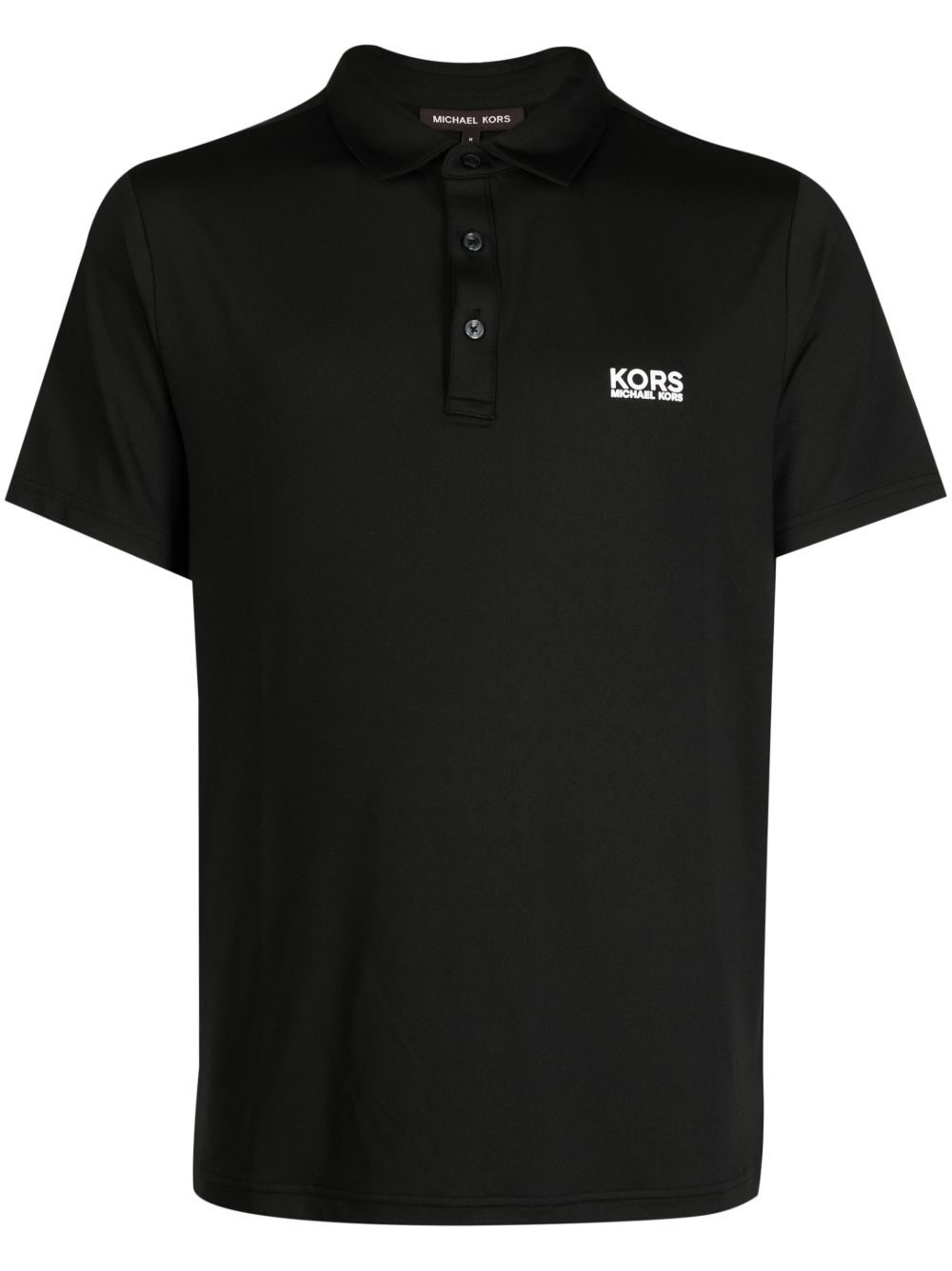 Michael Kors Golf logo印花polo衫 - 黑色