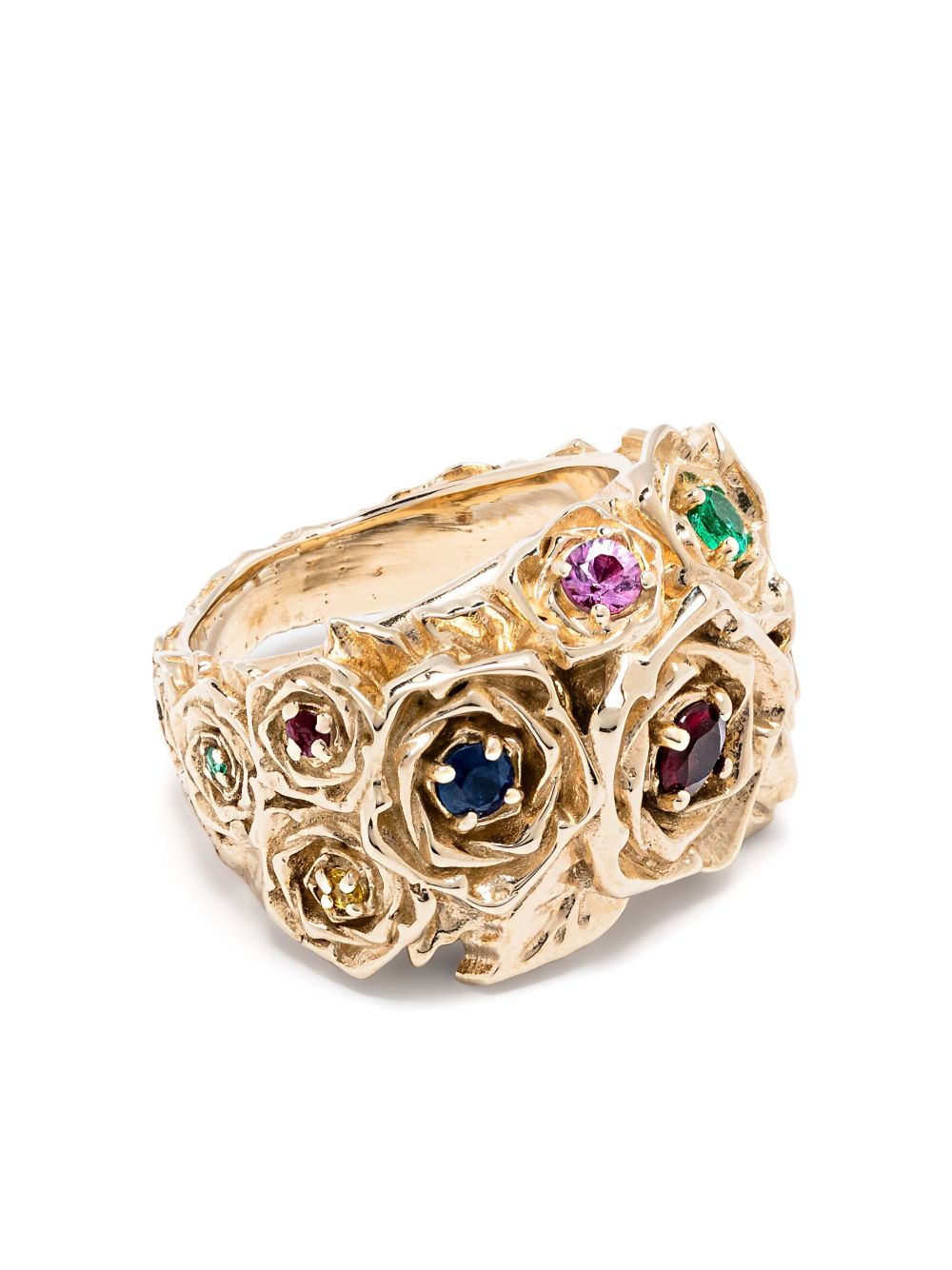 Roses Metals 14K黄金 Rose 戒指 - 金色