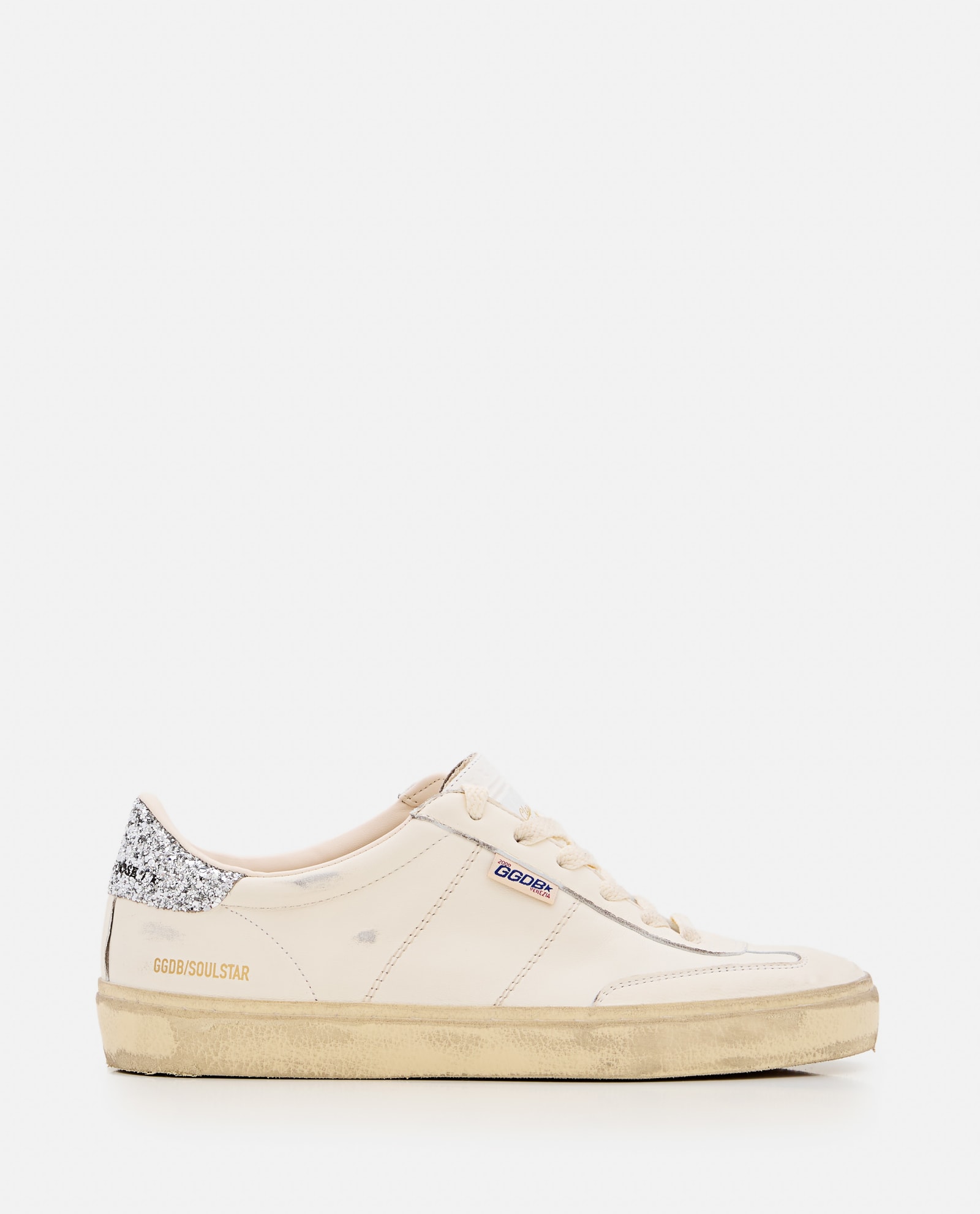 Golden Goose Soul Star 做旧闪粉系带运动鞋