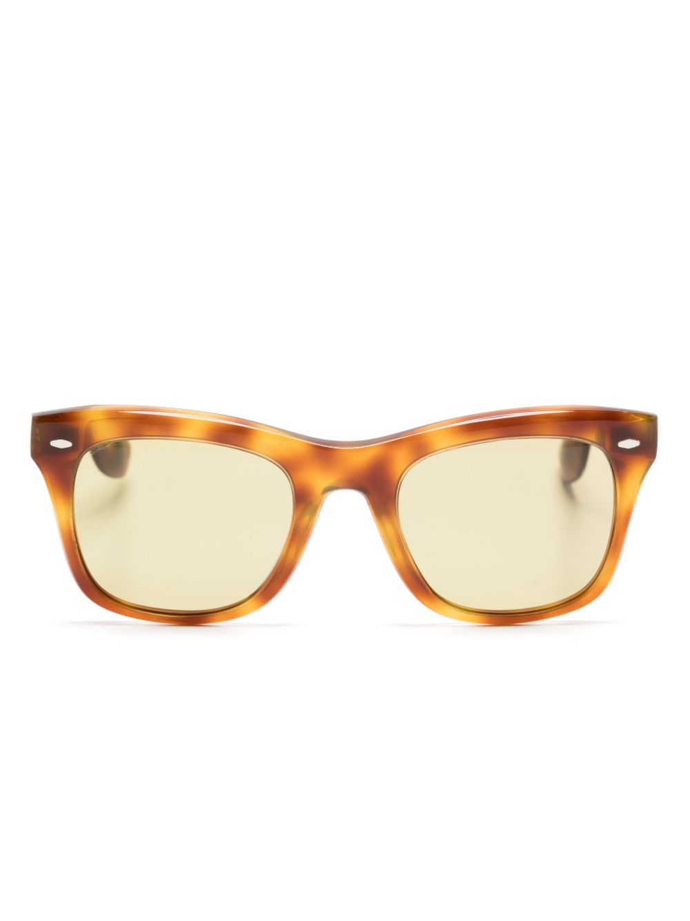 Oliver Peoples Mr. Brunello 玳瑁纹效果太阳眼镜 - 褐色