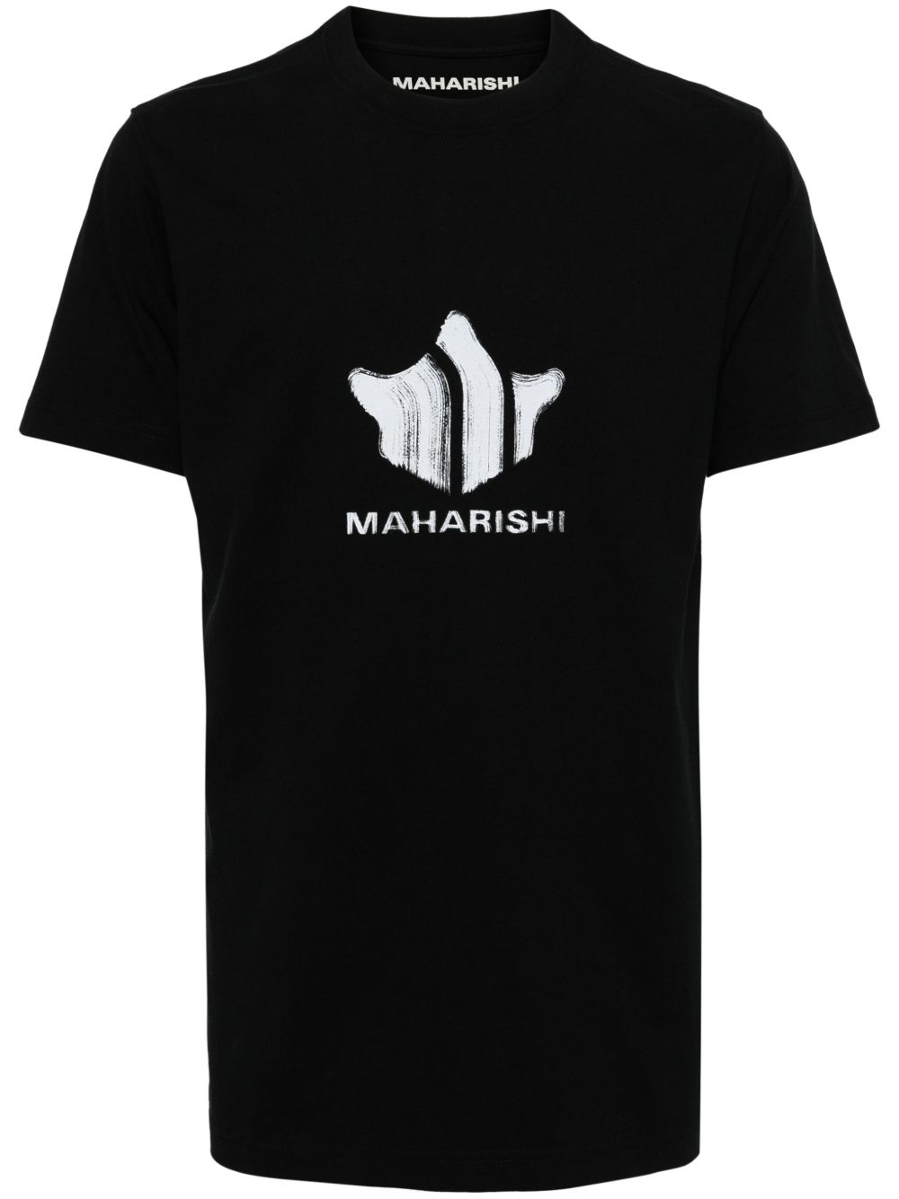 Maharishi Brushstroke Temple 棉T恤 - 黑色
