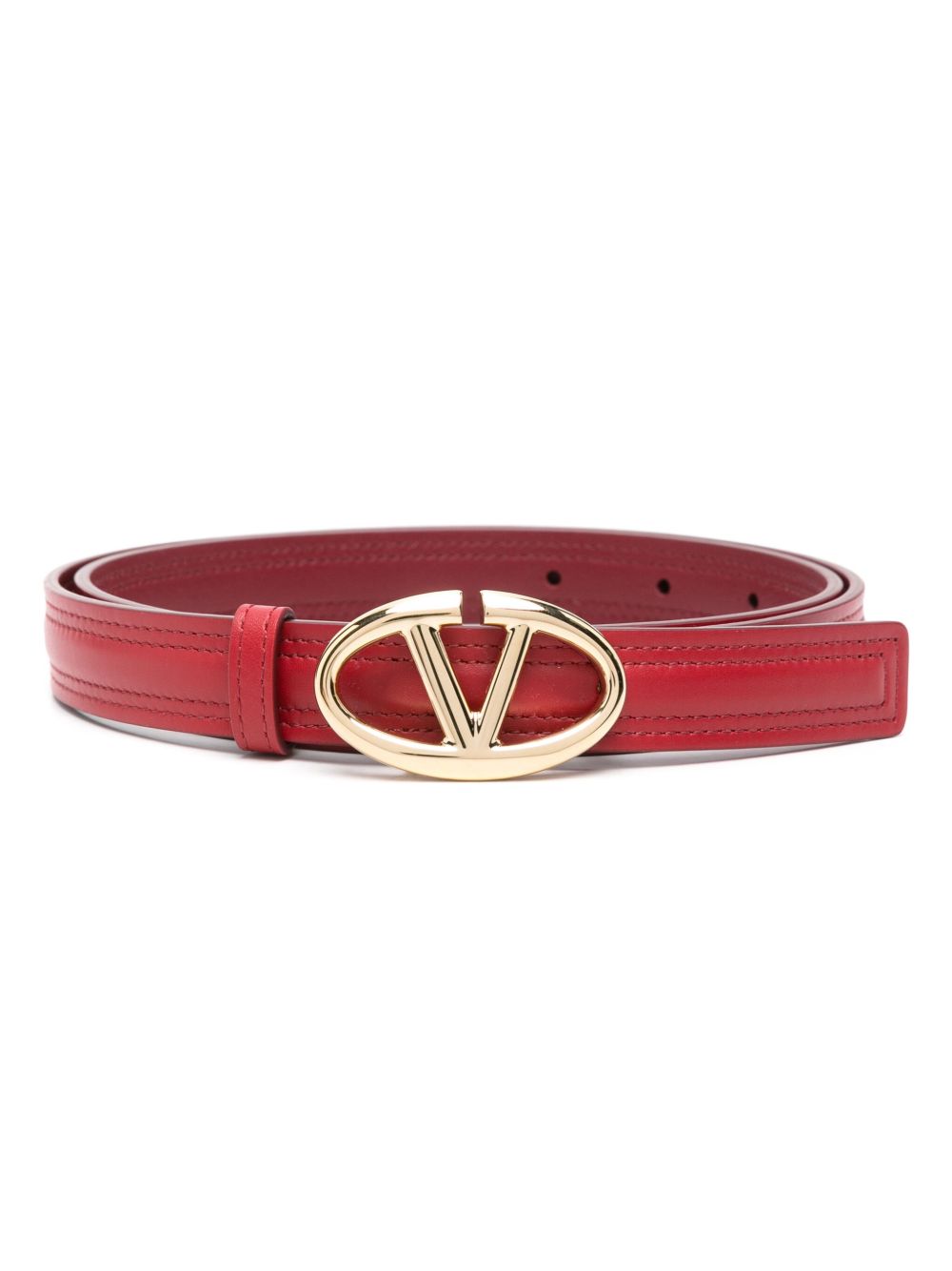 Valentino Garavani The Bold Edition VLogo 腰带 - 红色