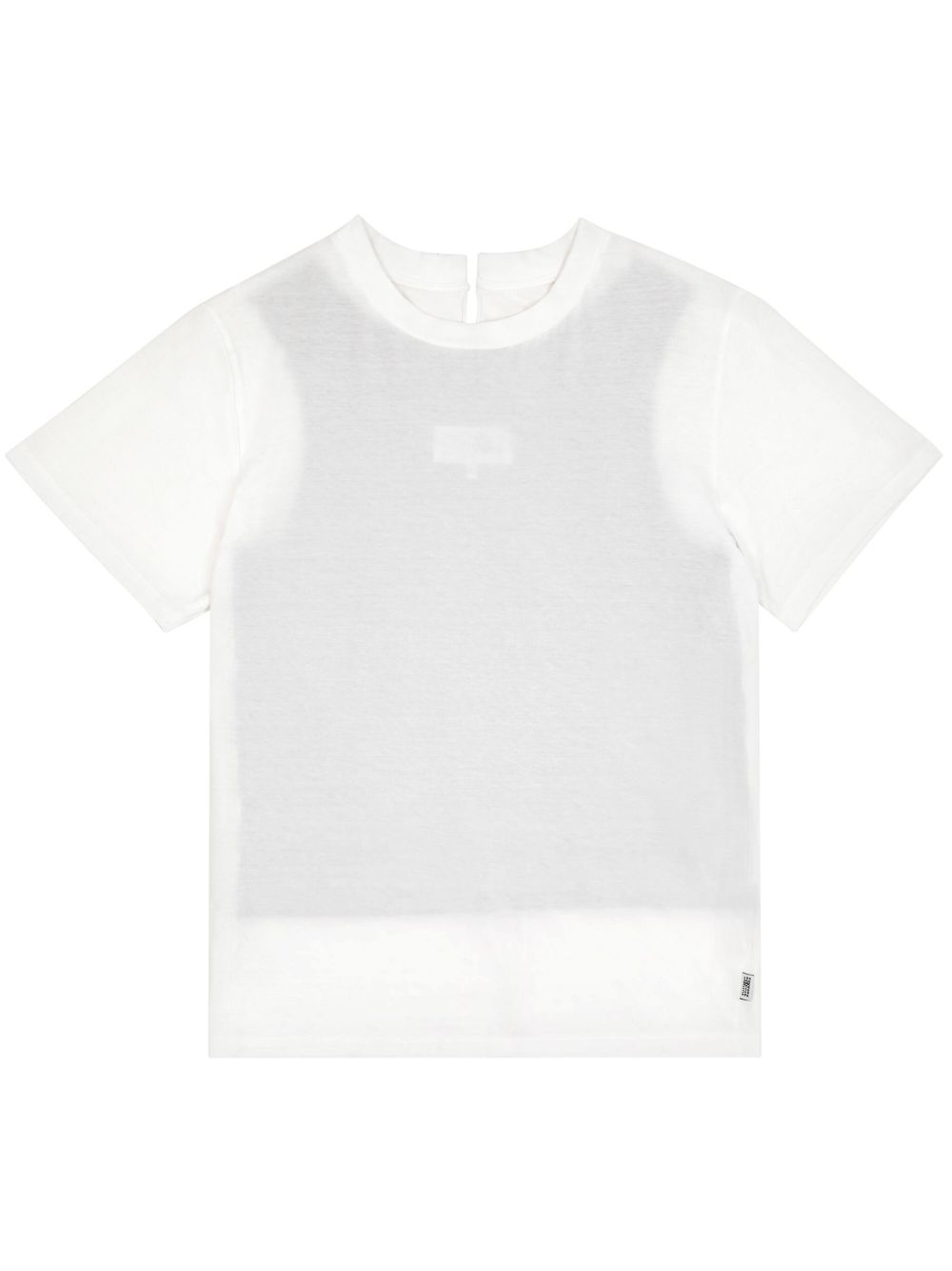 MM6 Maison Margiela 分层式棉T恤 - 白色