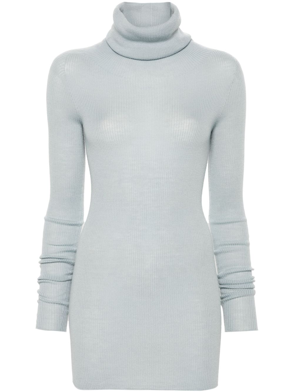 Rick Owens Ribbed Tube毛衣 - 蓝色