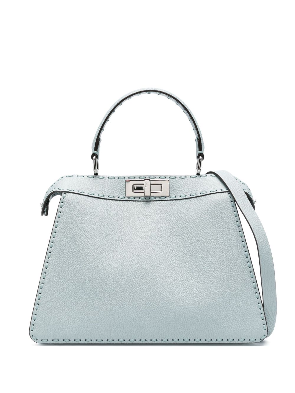 FENDI Peekaboo ISeeU 中号手提包 - 蓝色