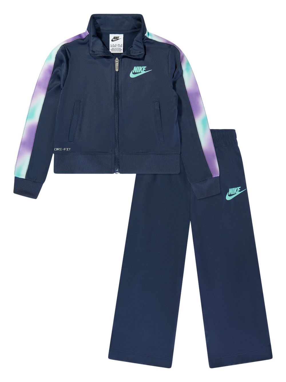 Nike Kids Dri-FIT Solarised 运动套装 - 蓝色