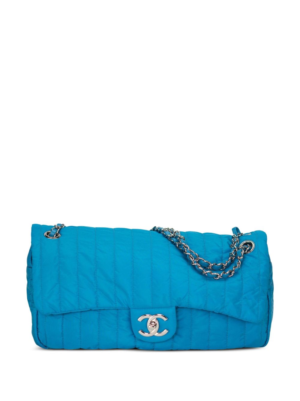 CHANEL Pre-Owned Classic Flap 绗缝单肩包（2012年典藏款） - 蓝色