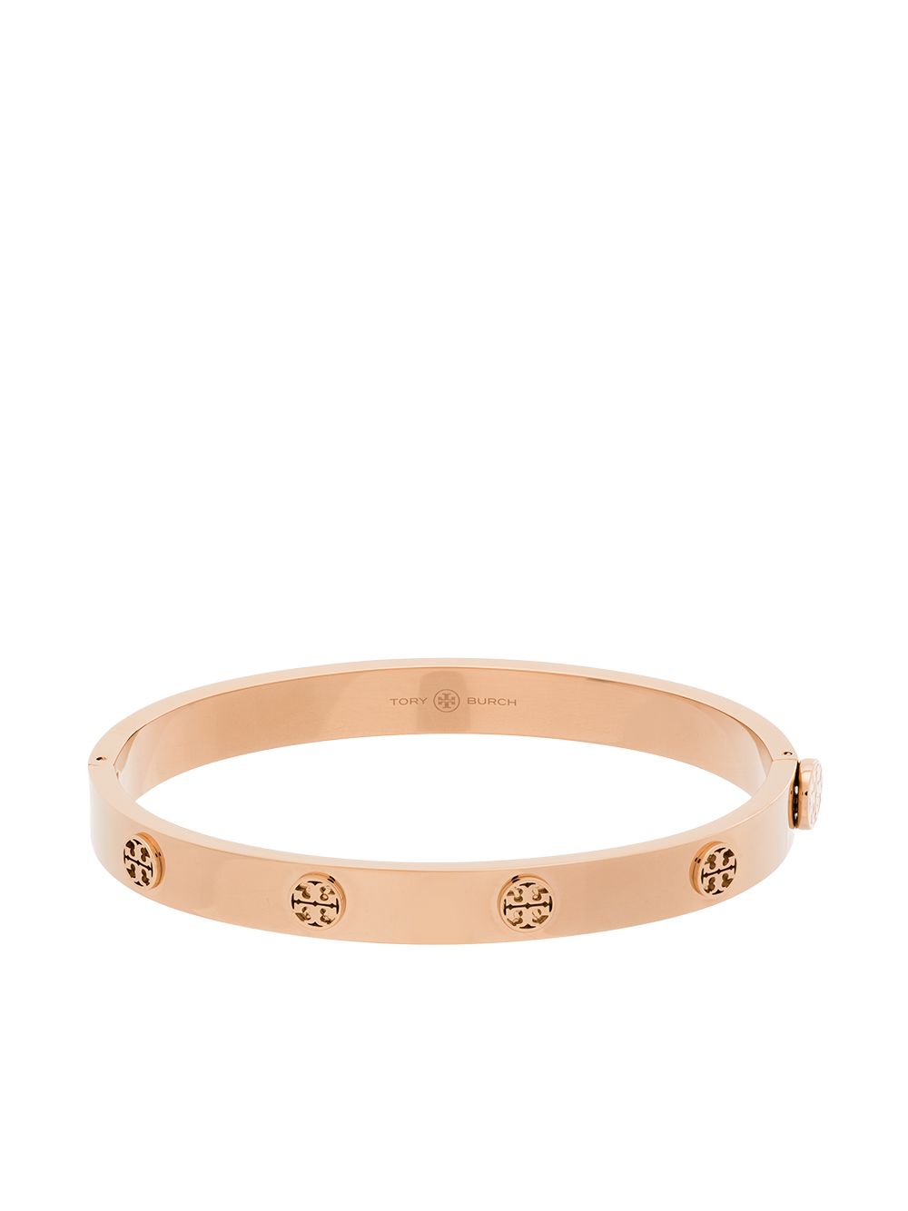 Tory Burch Miller 铆钉铰扣手链 - 金色