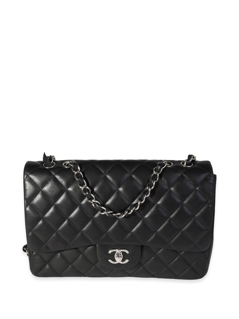 CHANEL Pre-Owned Jumbo Classic Flap 单肩包（典藏款） - 黑色