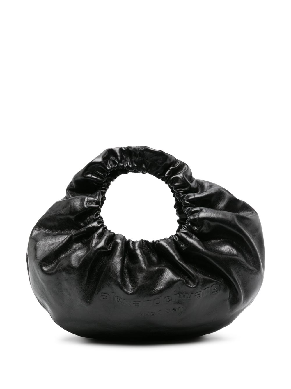 Alexander Wang Crescent 小号皮质手提包 - 黑色
