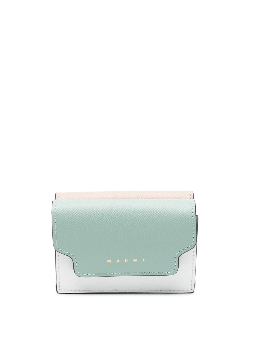 Marni logo标牌皮质钱包 - 中性色