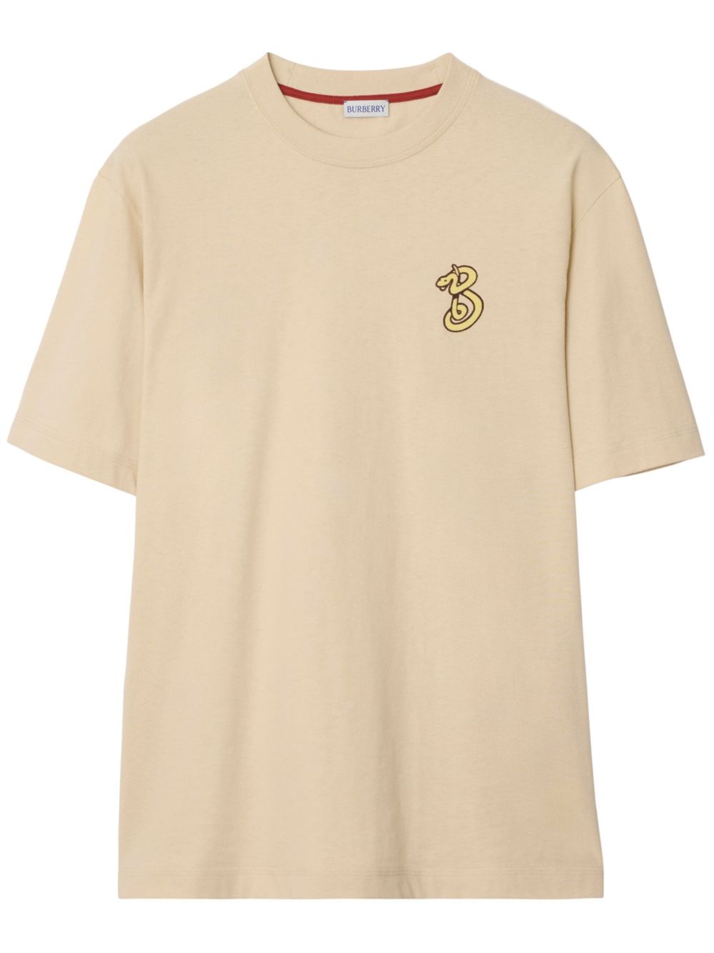 Burberry B Snake 棉T恤 - 中性色