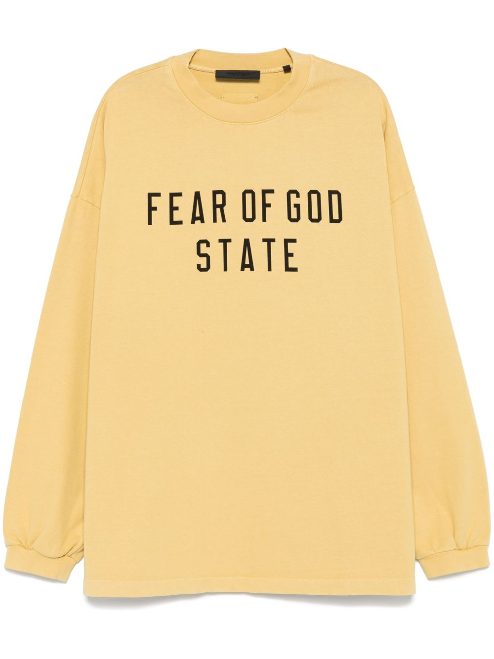 FEAR OF GOD ESSENTIALS logo印花T恤 - 黄色