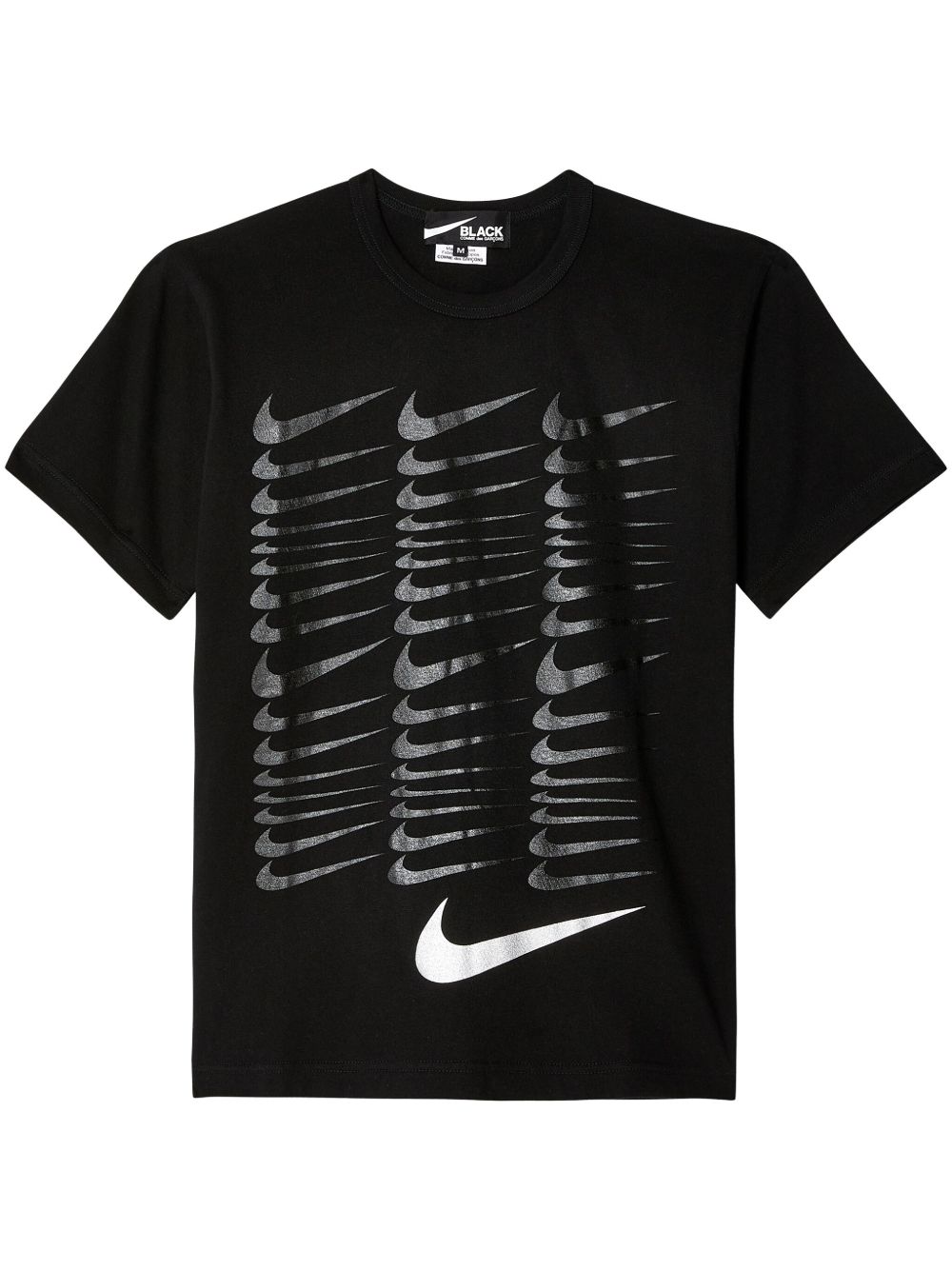 Black Comme Des Garçons x Nike 印花T恤 - 黑色